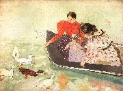 Mary Cassatt Feeding the Ducks oil on canvas